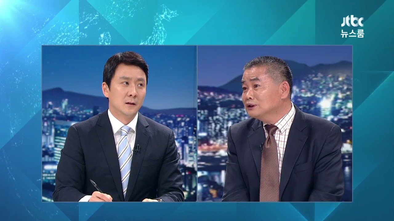 jtbc <뉴스룸>에 출연한 어버이연합 추선희 사무총장. 