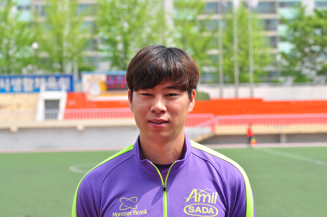  자신의 축구인생에 대해 이야기 해준 박인수 회원(28)