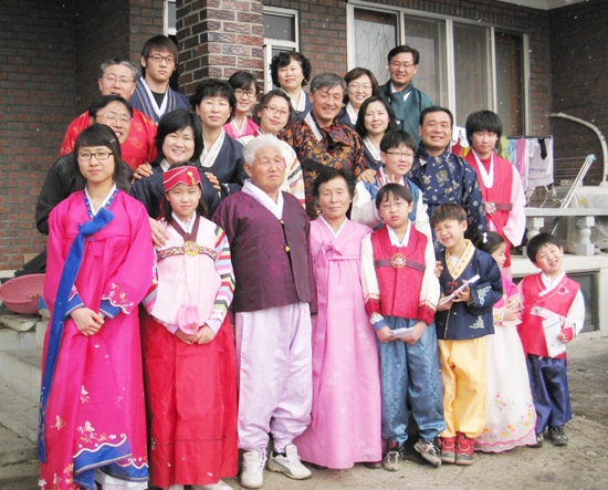 김진성, 채정순 부부 가족사진(2009년)
