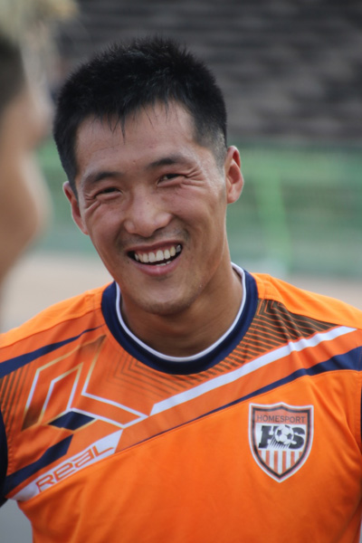 캄보디아 프로리그에서 뛰고 있는 '북한 호나우두' 최명호 선수. 