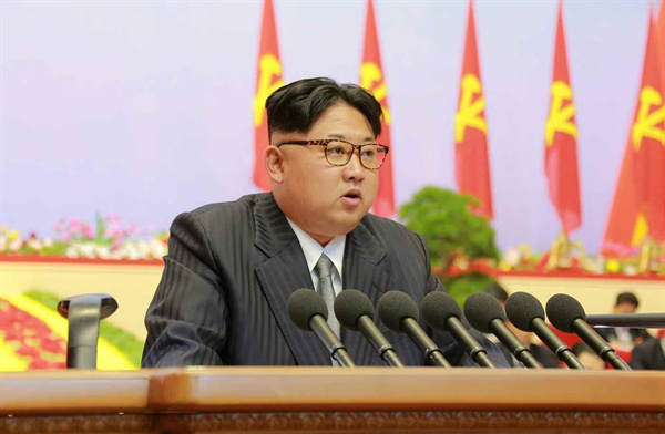 김정은 북한 조선노동당 위원장.