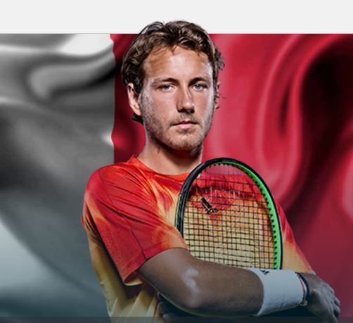  ATP 공식 홈페이지(http://www.atptour.com)에서 갈무리한 루카스 쁘이오의 사진.