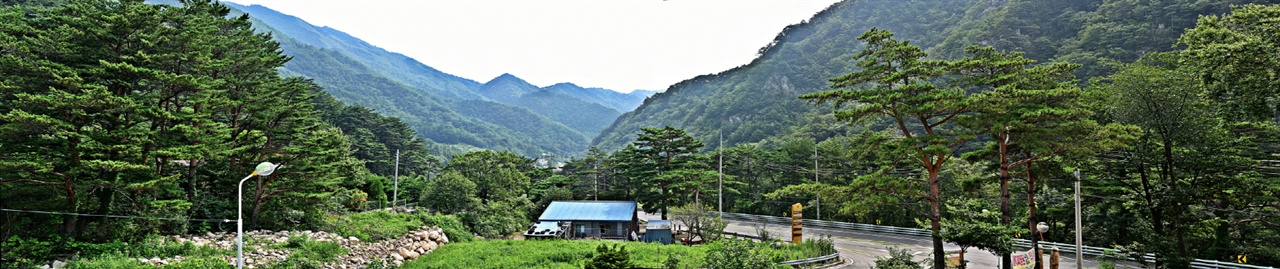 오색마을 풍경 70mm 7360×4912픽셀의 사이즈로 촬영한 사진 6장을 하나로 연결해 완성한 파노라마 사진.