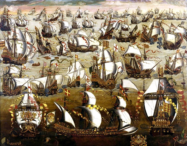 영국 함대와 스페인함대의 싸움 (English ships and the Spanish Armada, August 1588)
