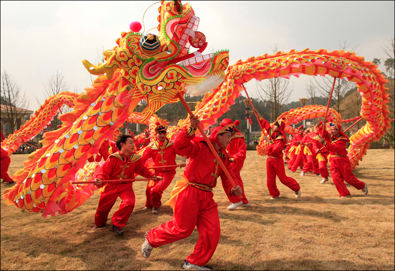중국전통 용등놀이