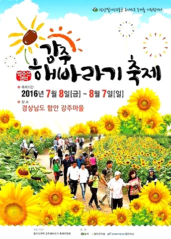 강주 해바라기 축제 포스터