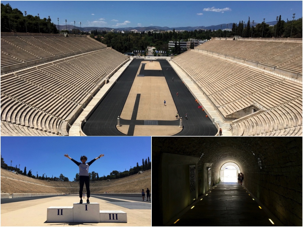  아테네 올림픽 스타디움 안으로 들어가 시상대에 올라서 보고 선수들이 입장했던 통로를 걷기 위해서는 입장료를 내야한다.