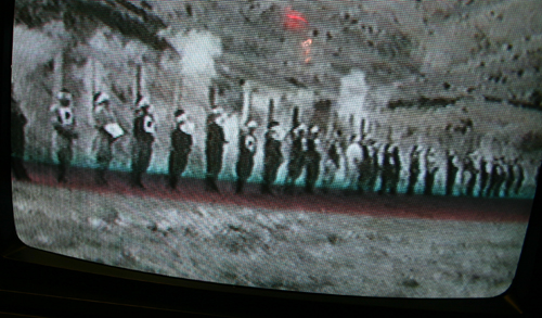 한국전쟁 직전 좌익사범 총살형 동영상 장면