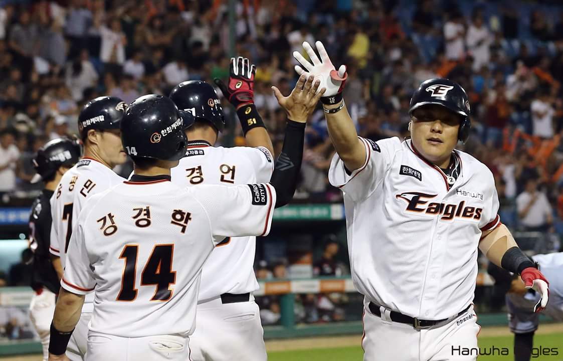  후반기 한화의 도약을 전두지휘하고 있는 '후반기 타점 1위'김태균
