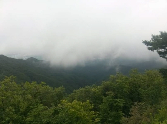 맑은 날이면 서운산 정상에서 안성시내가 다 보인다. 하지만, 오늘은 구름도시처럼 아련하다. 정상에서 내려다보는 세상은 날씨마다 다르니, 하늘따라 세상을 보는 시선일 달라지는 구나. 하하하하