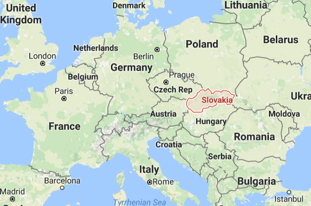 슬로바키아 지도