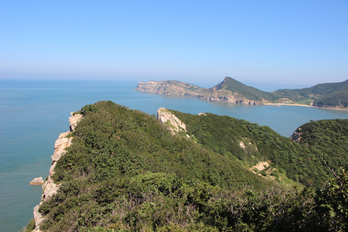 울창한 숲과 바위가 어우러진 대청도