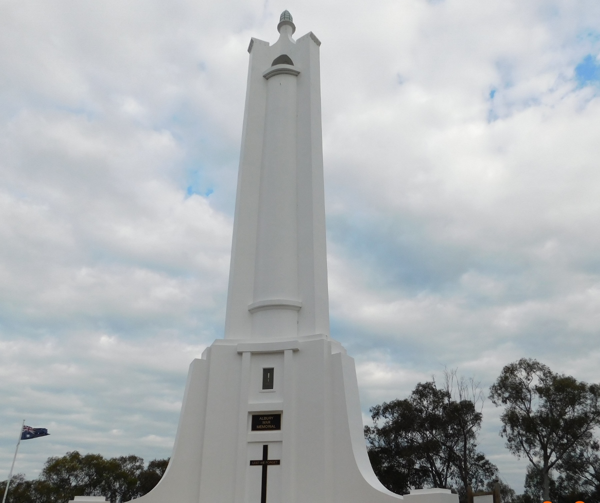 알버리 전쟁 기념탑. 호주는 군인에 대한 자부심이 강하다.
