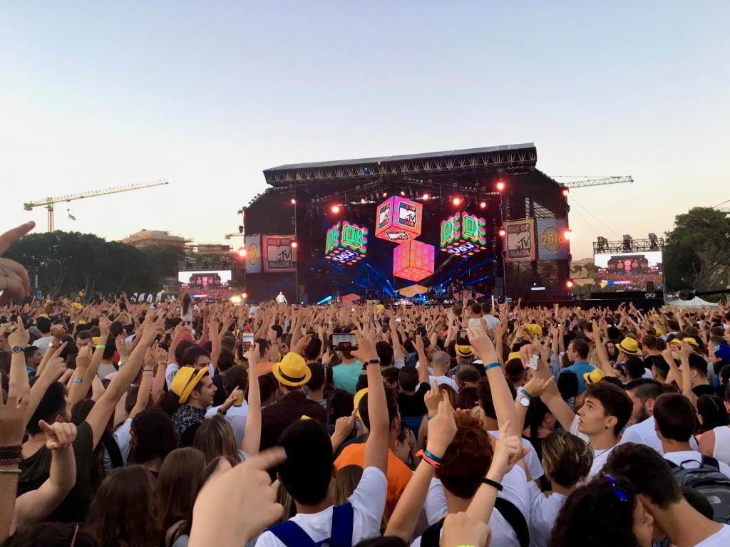  매년 여름 몰타에서 열리는 MTV Music Festival