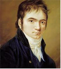  크리스티안 호르네만이 그린 1803년 무렵의 베토벤.
 