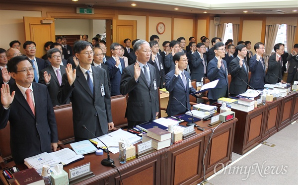  11일 오전 부산고등법원에서는 부산고검과 대구고검 산하의 각급 관할 법원에 대한 국회 법제사법위원회의 국정감사가 열렸다. 