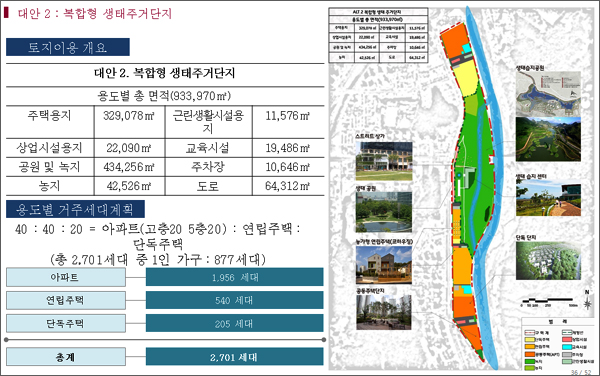 시민대책위가 대전시 민관검토위원회에 제출한 대안2.