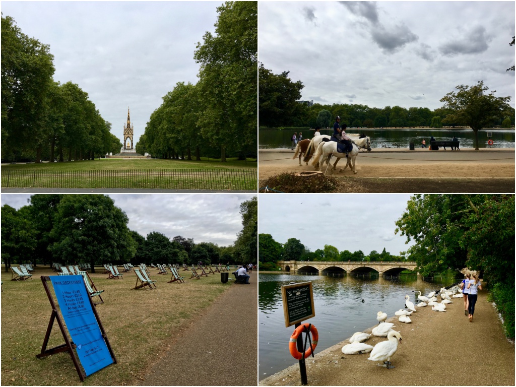  켄싱턴 공원에서 런던 시민들은 자기만의 방식으로 공원을 즐기고 있었다.
