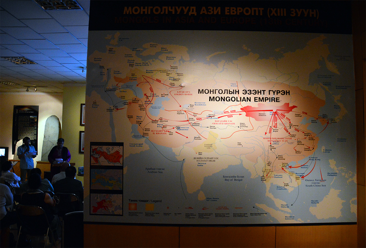 몽골제국 지도. 몽골이 정복한 유라시아의 땅덩어리는 지금 보아도 믿을 수 없을 정도로 넓다.