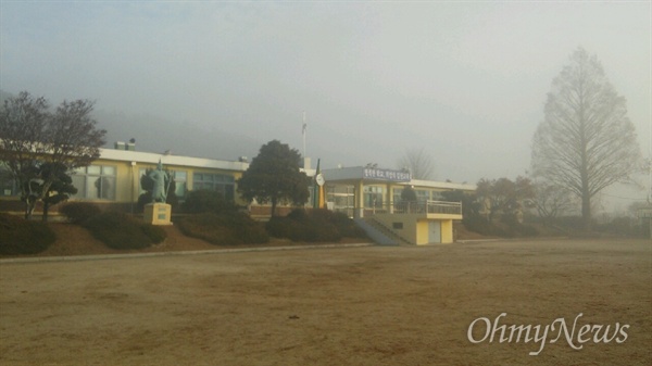 대전교육청이 2017년 2월 28일자로 통폐합을 추진하고 있는 기성초등학교 길헌분교장 전경.