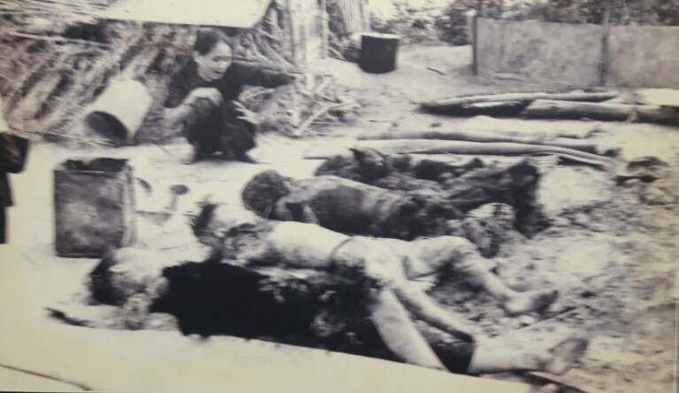 베트남 호치민시 전쟁박물관에 있는 사진 촬영