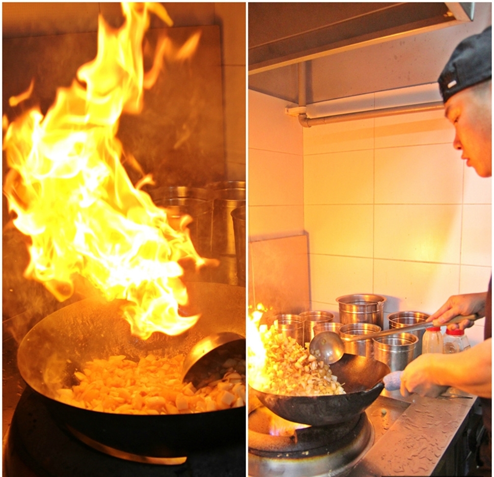 중국음식은 불 맛이 대세다. 음식에 불향이 제대로 입혀져야 맛있다. 
