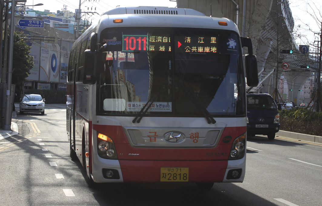 1011번 버스의 모습.