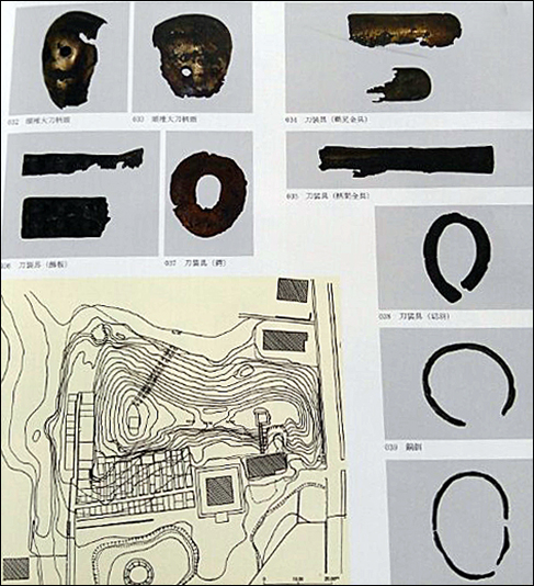 고구려 혜관스님을 군마지역으로 초대했던 호족들의 무덤인 전방후원분에서 나온 유물로 현재 광은사에 보관중이다. 