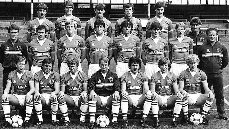 1983년 에버턴FC 멤버들 .
