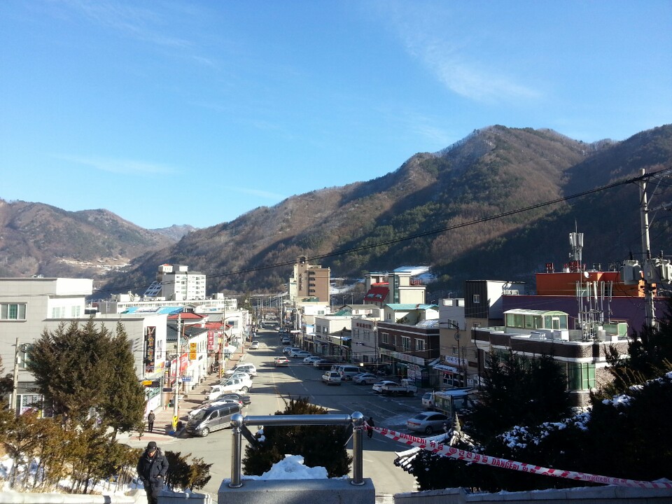 민둥산역 시내 모습