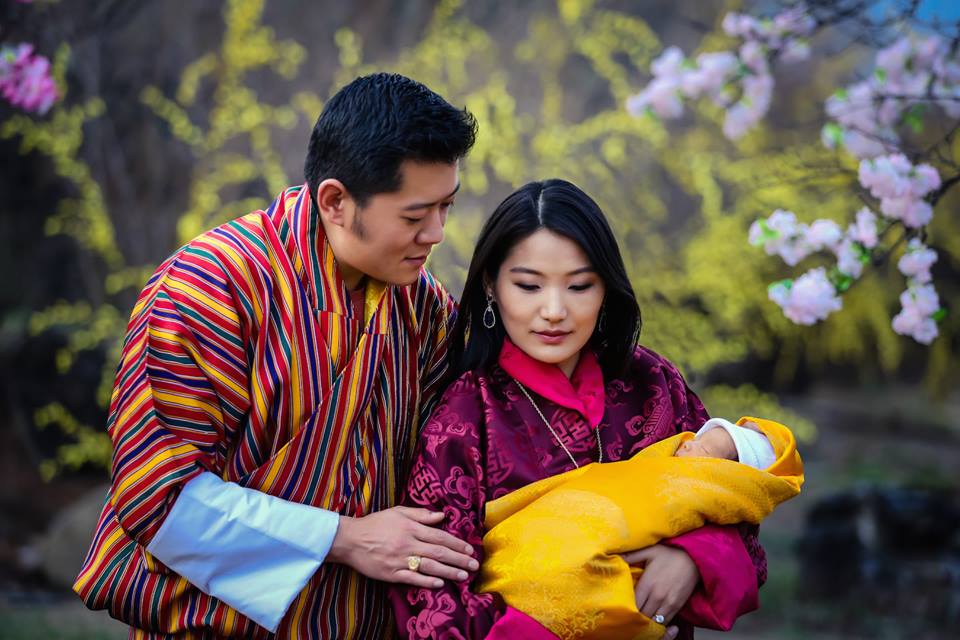 지난 2016년 2월에 아들을 순산한 제선 페마 부탄 왕비와 왕추크 국왕