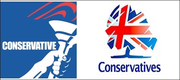 영국 보수당은 횃불 로고를 사용하다 나무 모양으로 바꿨다.