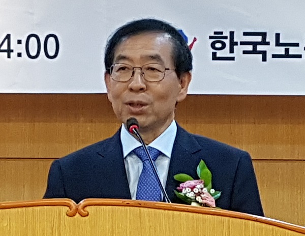 박원순 시장 21일 박원순 시장이 인사말을 하고 있다.