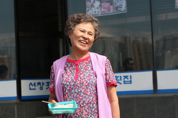  영화 <해운대>에 출연했던 배우 김지영의 모습.