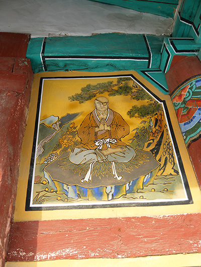 경기도 안성시 죽산면의 칠장사에서 찍은 궁예 상상화. 