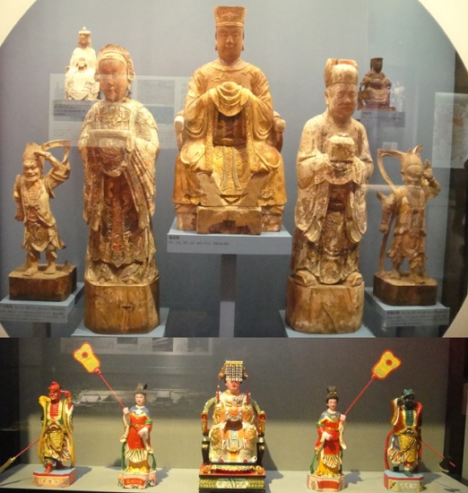           나가사키역사문화박물관에 전시해 놓은 중국의 마조신앙상들입니다. 중국의 바다신이 나가사키에 전해왔습니다.