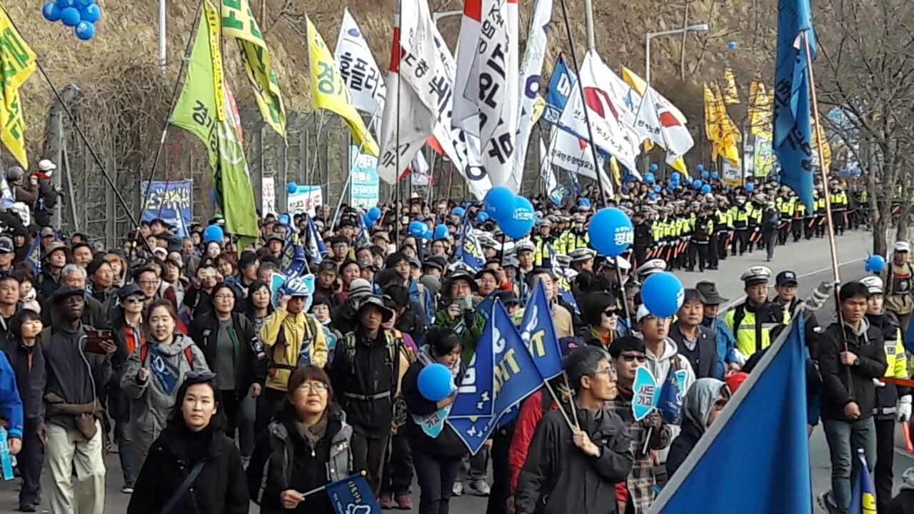 한마음 평화 발걸음 김천 시민행진 대책위 달밭에서 소성리까지 평화