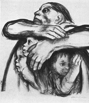 씨앗들이 짓이겨져서는 안 된다 - Kathe Kollwitz(1867-1945) 작 자식을 지키기 위해 강인해지는 여자들의 모습이 눈물겹다. 