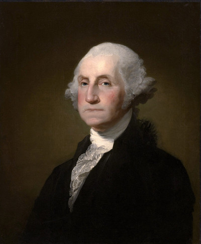 미국 초대 대통령 조지 워싱턴의 초상화