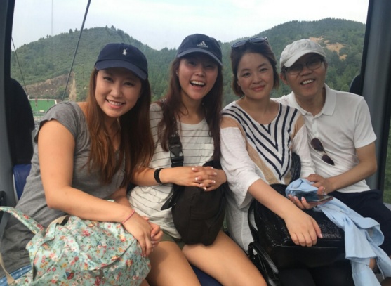 중국여행 가족사진