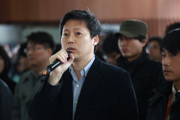 2012년 MBC 노조 파업 당시 이용마 기자
