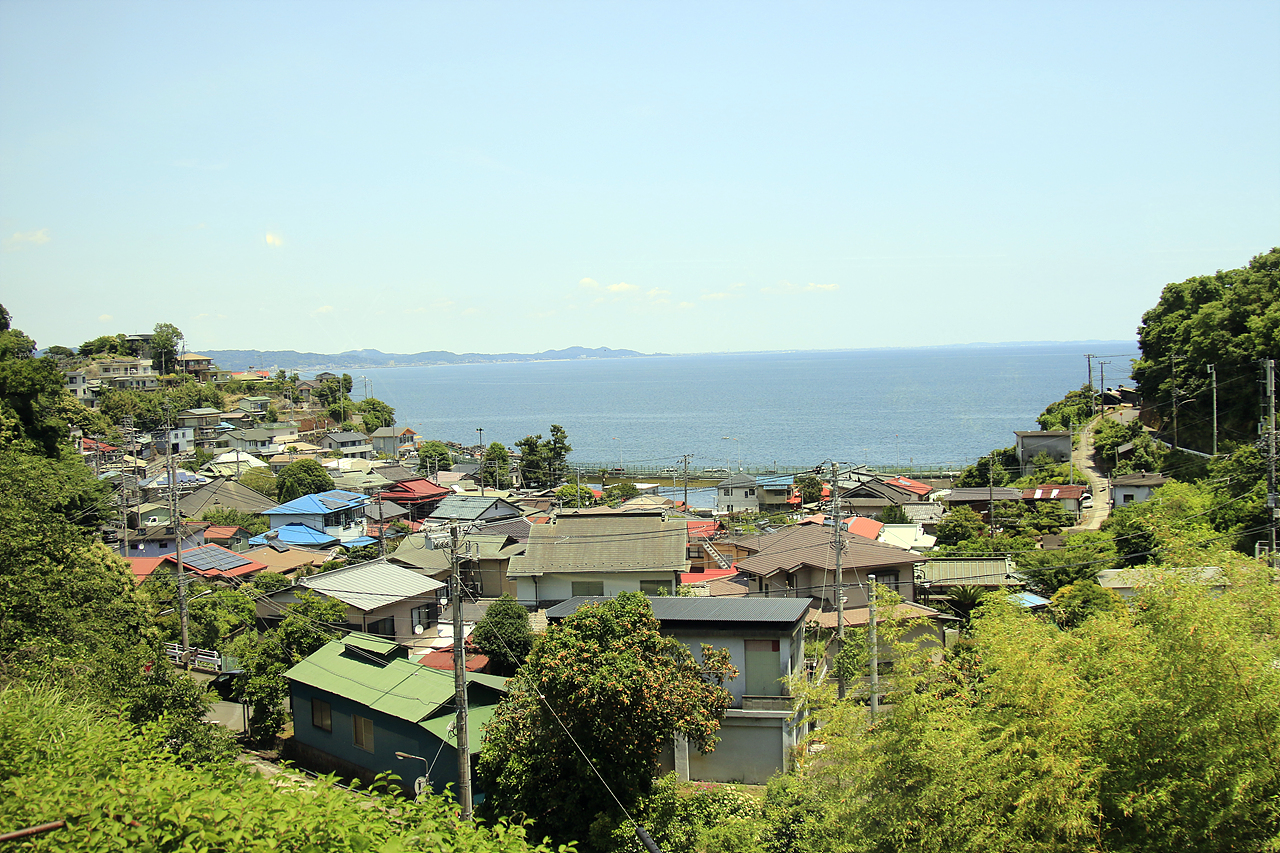 이즈크레일에서 바라본 이즈반도 동해안의 풍광