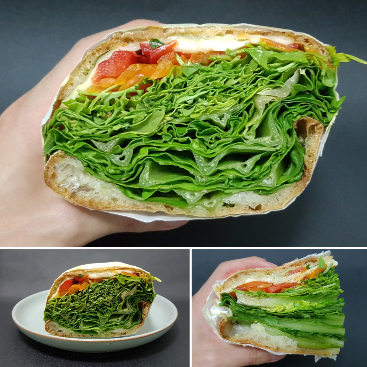보기만해도 건강해지는 샌드위치다.