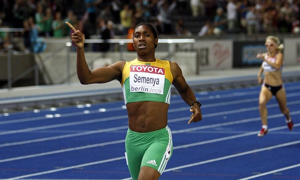 2009년 베를린 세계육상선수권 대회 여자 800m 결승전에서 우승을 차지한 캐스터 세메냐 선수
