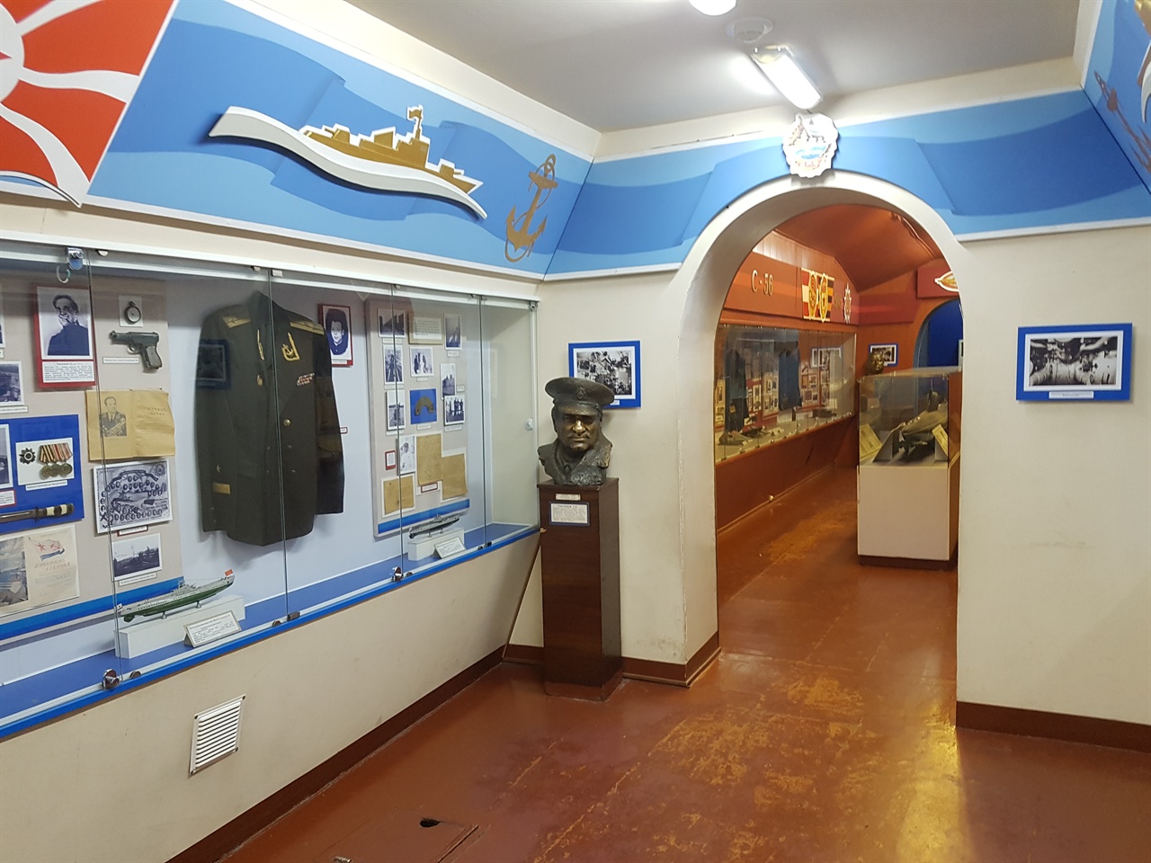 잠수함 박물관 내부 모습.
