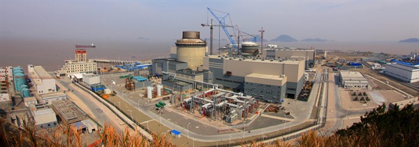 미국 웨스팅하우스의 3세대 원전 'AP 1000'을 모델로 지어지고 있는 중국 산먼 원전 건설 현장. 누젠의 영국 무어사이드 원전 건설 프로젝트에도 'AP 1000'이 도입됐다. 
