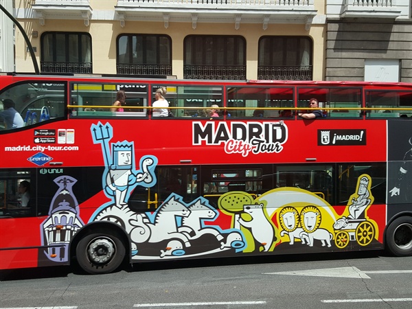 마드리드 시티 투어 버스.
