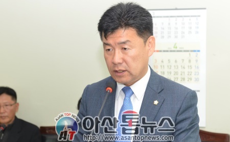 박성순 아산시의회 운영위원회 위원장.