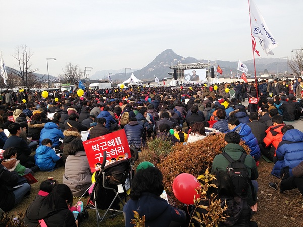  지난 겨울, 서울 광화문 촛불집회. 