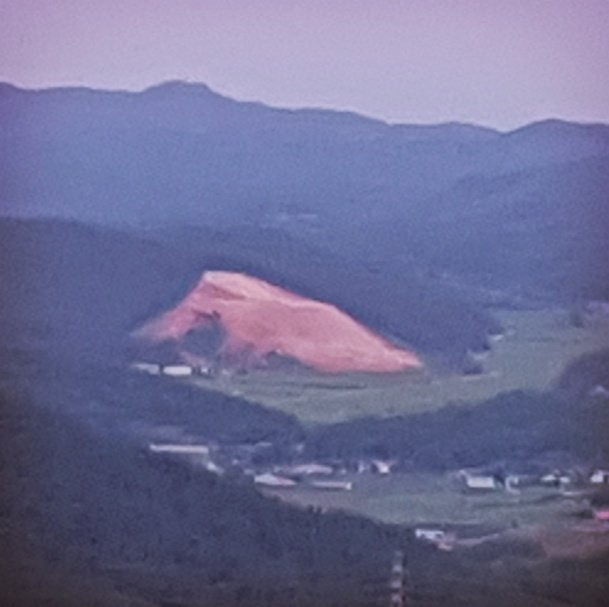  충남태안군원복면장대1리 야산이 크개 훼손되어 있다